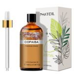 PHATOIL Copaiba Essential Oil 100ML, Pure Premium Grade Copaiba Essential Oils for Diffuser, Humidifier, Aromatherapy, Candle Making